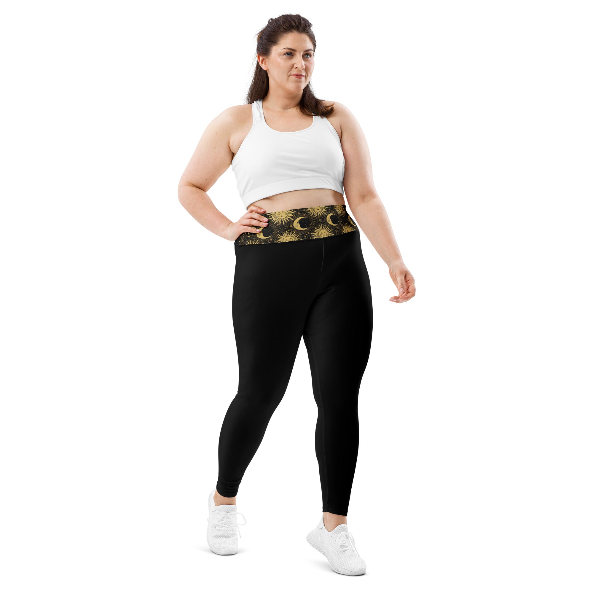 Moon & Sun Print Leggings | Plus Size